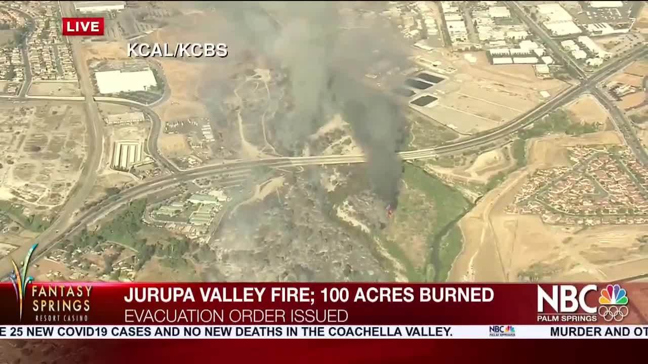 Jurupa Valley Fire Monday