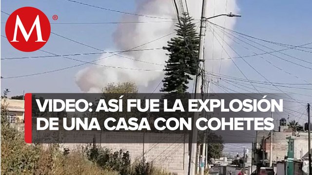 En Tultepec, se registra explosión en taller de pirotecnia