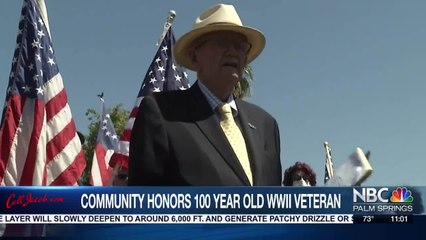 100-year-old WWII Vet Honored in Palm Desert