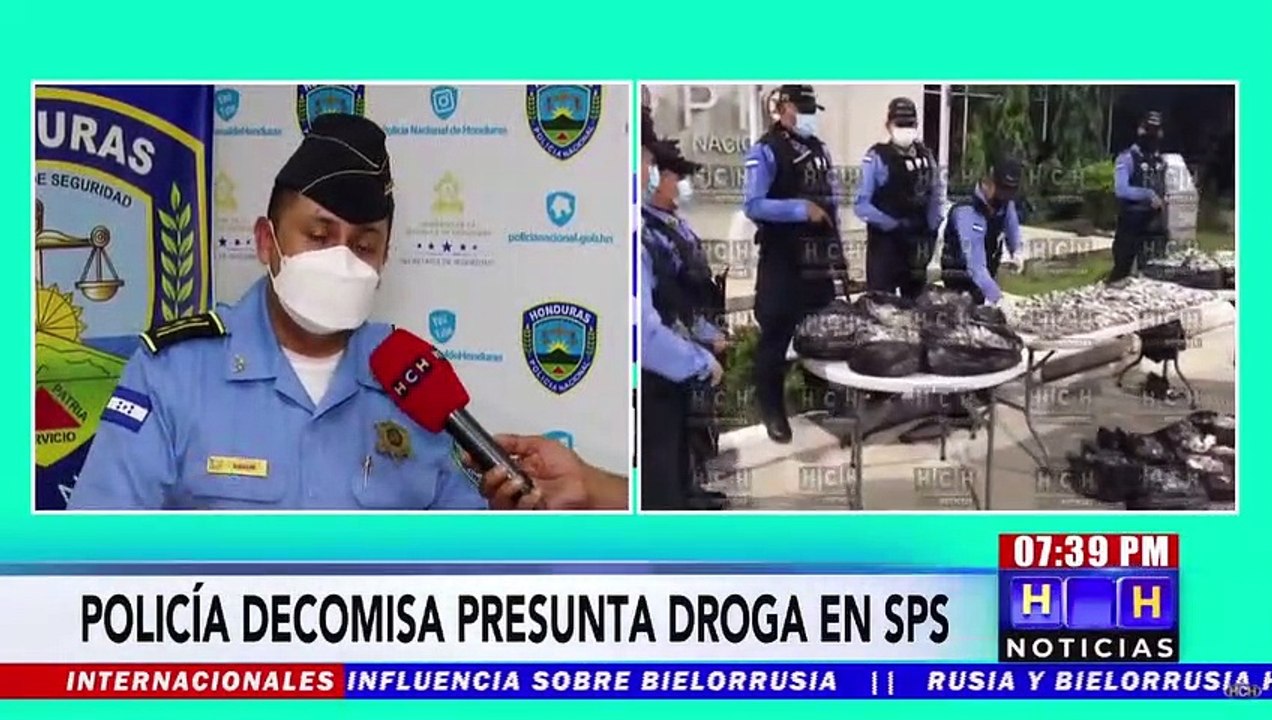 Policía Nacional decomisa unos 230 mil lempiras de  supuesta droga en SPS