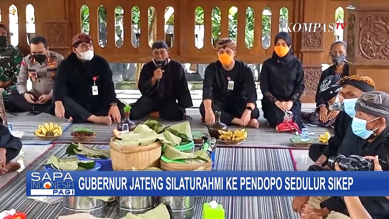 Kunjungi Pendopo, Gubernur Jateng Ganjar Pranowo Apresiasi Sedulur Sikep Mau Divaksinasi