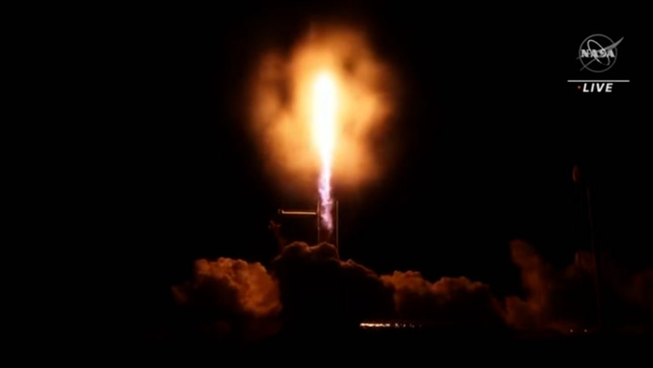 Rocket launch originally scheduled for Halloween successfully takes off