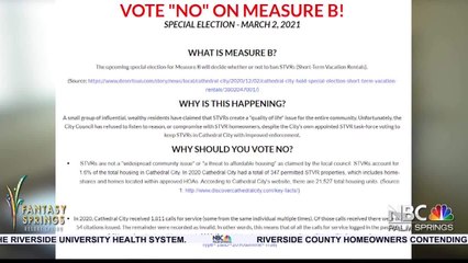 Tensions build over short term rentals in cathedral city