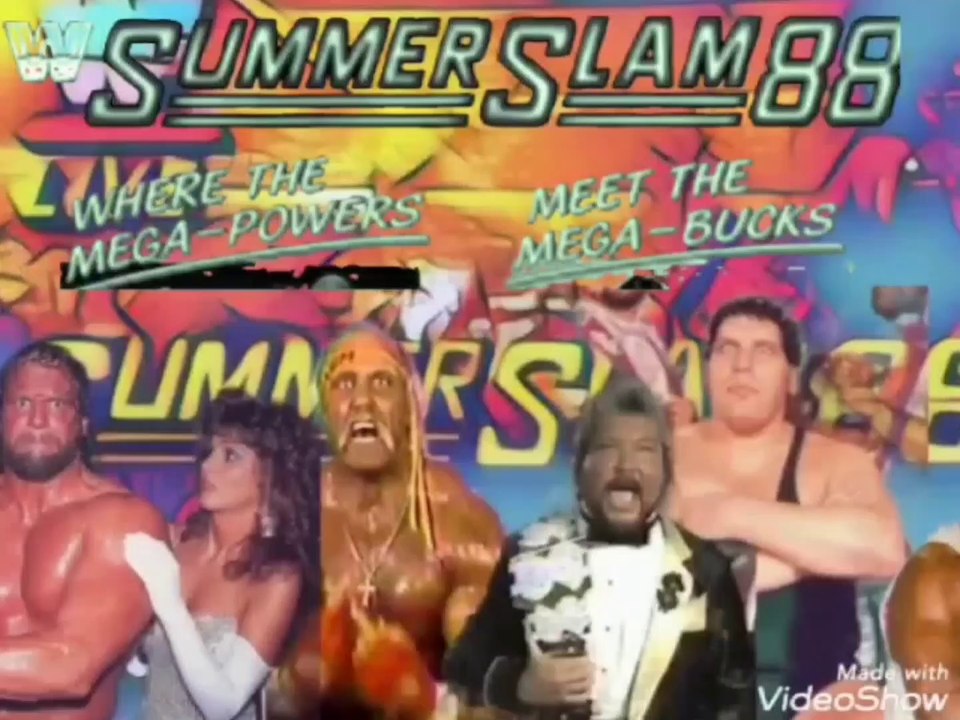 The Mega Powers vs The Mega Bucks / Summerslam 1988 - Full entrances
