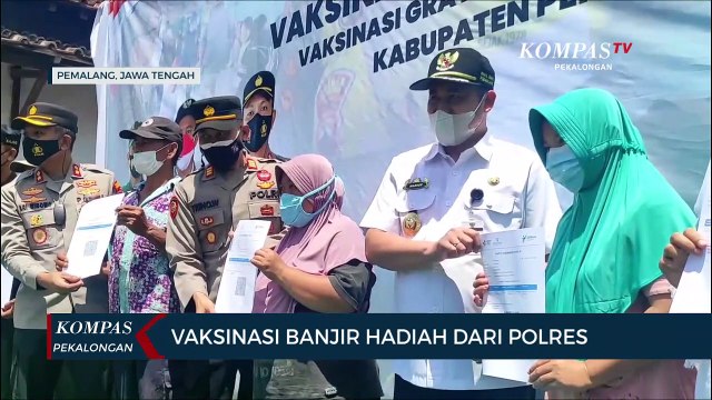 Vaksinasi Banjir Hadiah Dari Polres