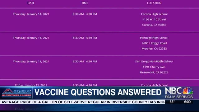 Clearing up Vaccine Qualifications and Appointment Confusion in Riverside County