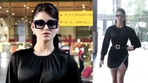 Urvashi Rautela media से Airport पर करने लगीं  बातें, Viral Video | FilmiBeat