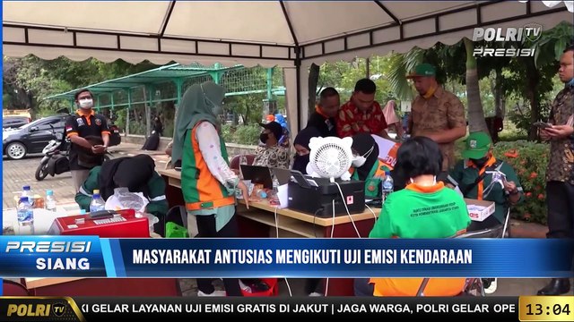 Live Report Anisa Fauziah - Sudin Lingkungan Hidup Jakarta Utara Gelar Uji Emisi Gratis
