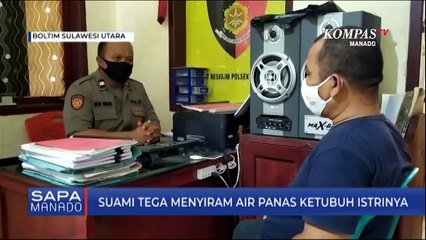 Descargar video: Suami Tega Menyiram Air Panas Ketubuh Istrinya