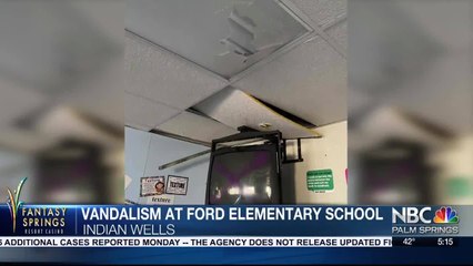 Vandalism at Gerald R. Ford Elementary School in Indian Wells