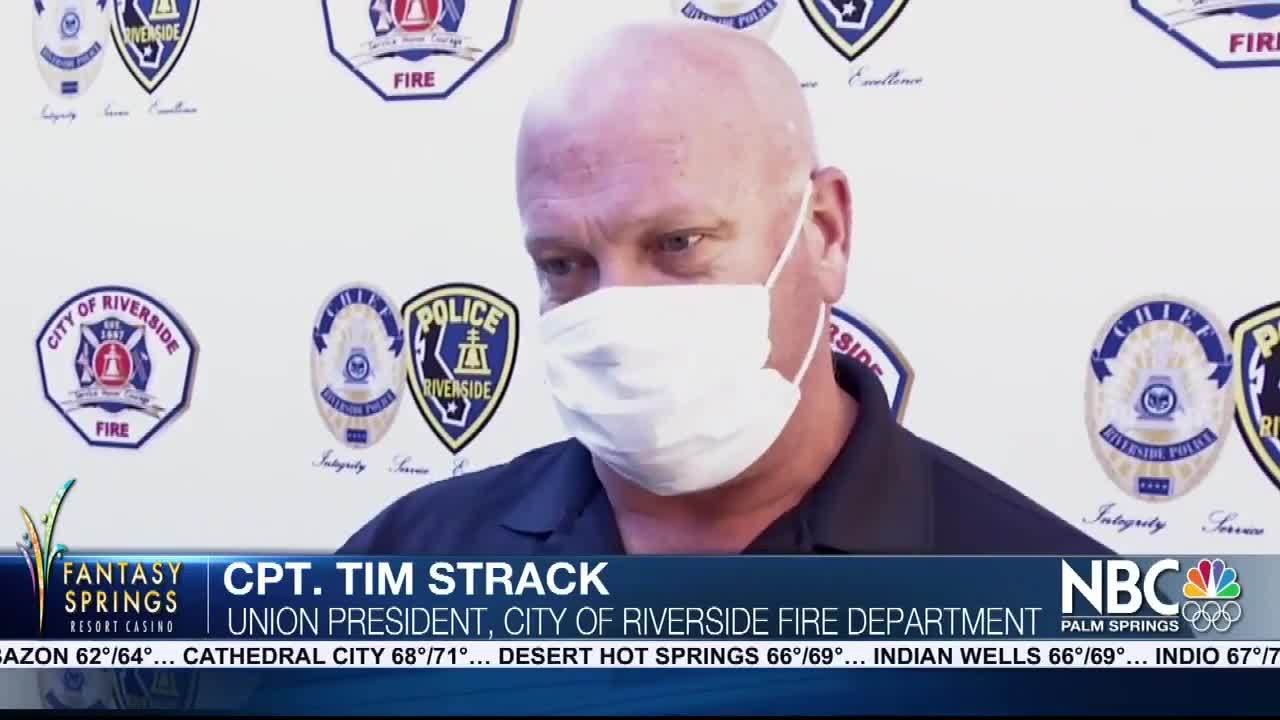 Riverside County Vaccinates First Responders Ea...