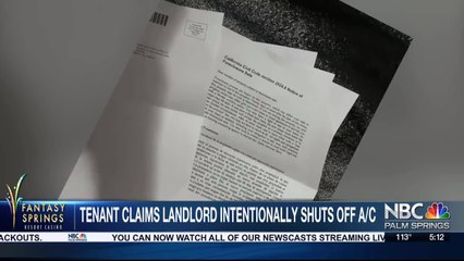 Tenant claims landlord hopped fence to shut off AC
