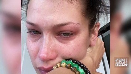 Ünlü model Bella Hadid gözyaşlarını paylaştı