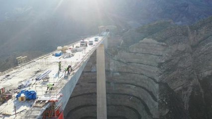 TÜRKİYE'NİN 2'NCİ EN YÜKSEK AYAKLI VİYADÜĞÜNDE SONA GELİNDİ