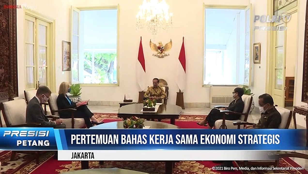Presiden Jokowi Terima Menlu Inggris, Elizabeth Truss MP, Istana Merdeka