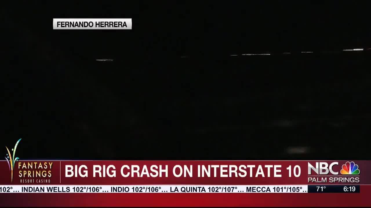 Overturned Big Rig