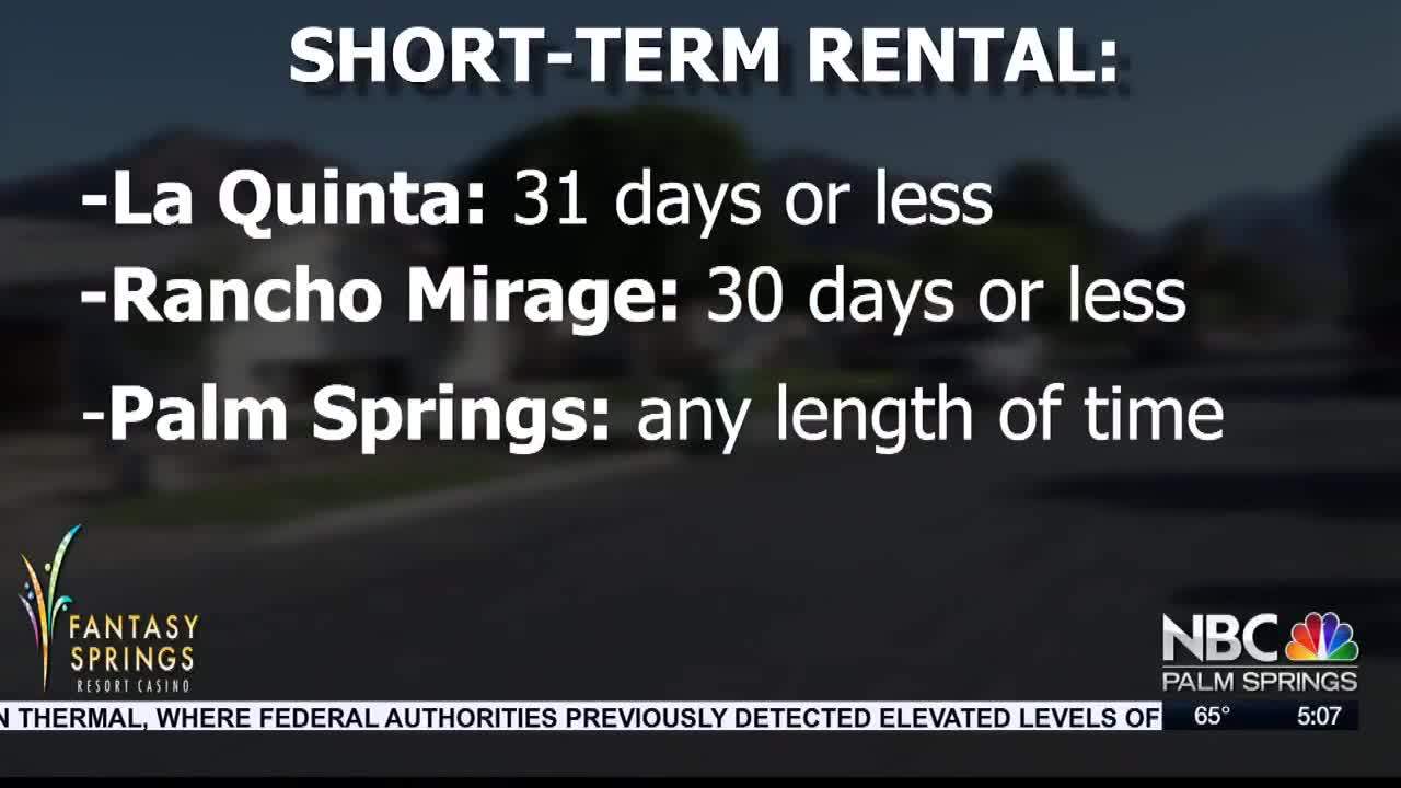 Short term rentals