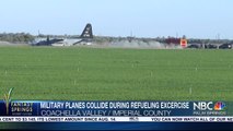 Military Planes Collide During Refueling Operation