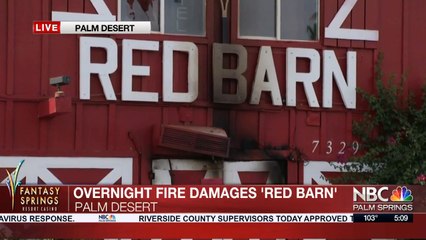 Red Barn fire under investigation
