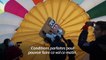 Rémi Ouvrard bat le record du monde debout sur une montgolfière