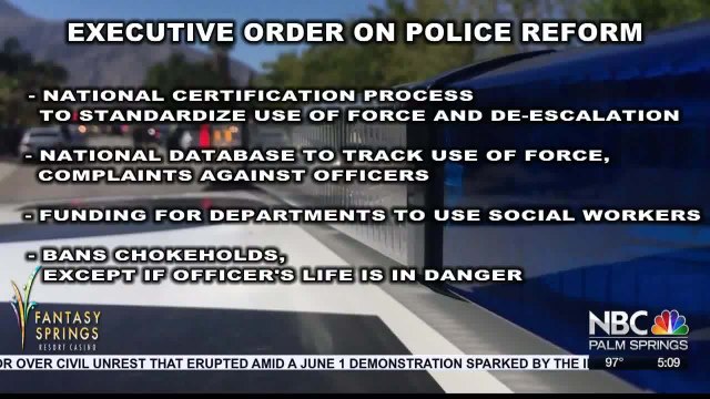 Palm Springs Police Chief Weighs in on Executive Order on Police Reform