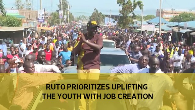 Ruto prioritizes uplifting the youth with job creation
