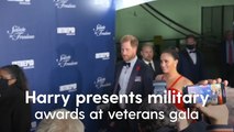Meghan Markle and Prince Harry arrive at veterans gala in NYC