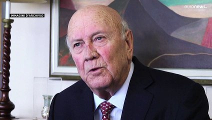 Morto l'ultimo presidente bianco del Sudafrica, Frederik De Klerk