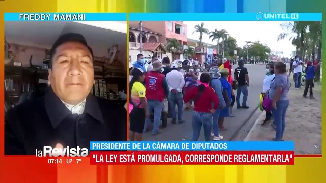 Mamani descarta abrogar la Ley 1386 pero convoca al dialogó para recibir observaciones