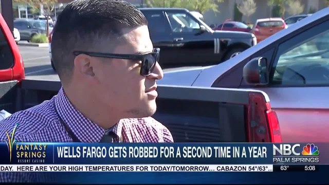Rancho Mirage Wells Fargo Robbed for Second Time