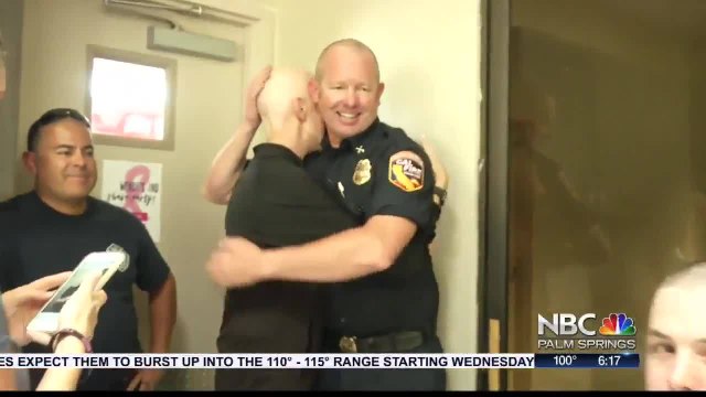 Firefighters Get Buzz Cuts for Captain Fighting Cancer
