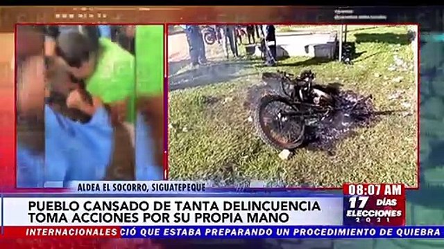 “Denle duro a ese hijuepu…” | Enardecidos pobladores macanean a asaltante de bus en Siguatepeque