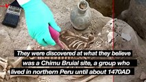 Archeologists Unearth Dozens of pre-Hispanic Skeletons in Peru