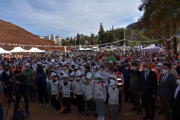 MARMARİS'TE 2 ORMAN ŞEHİDİ ANISINA 50 BİN FİDAN TOPRAKLA BULUŞTU