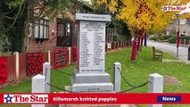 Killamarsh village dressed up with thousands of knitted poppies and displays for Remembrance Sunday