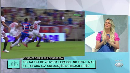 QUE SITUAÇÃO! Com golaço de Benítez de falta, São Paulo busca empate contra o Fortaleza, mas segue em posição desconfortável na tabela. #JogoAberto