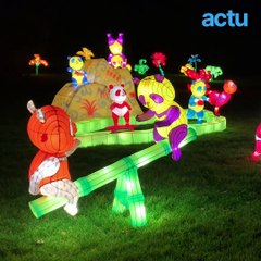 Visite en avant-première des 500 sculptures illuminées du parc bordelais à Bordeaux