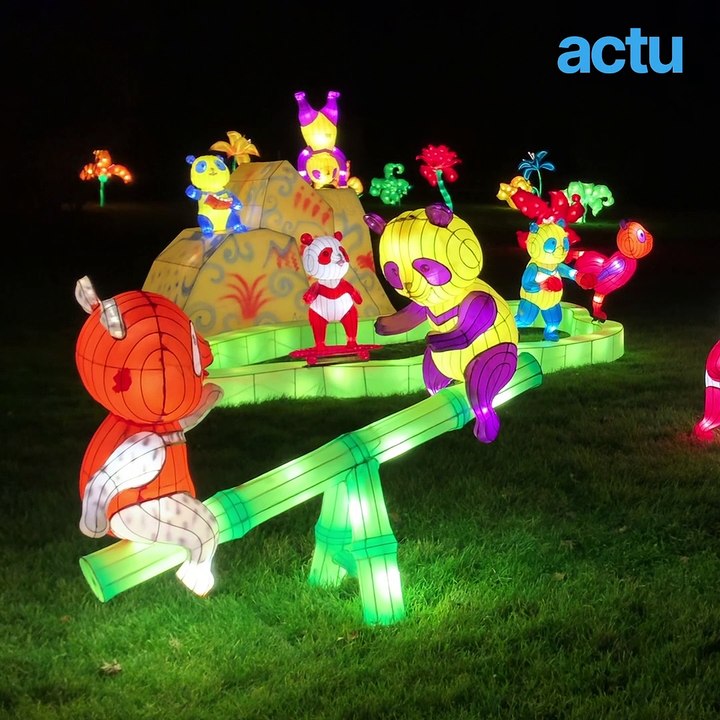 Visite en avant-première des 500 sculptures illuminées du parc bordelais à Bordeaux