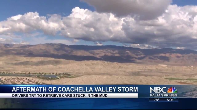 Rain Leaves Behind Debris On Desert Roadways