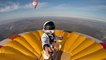 Un Français devient le recordman du monde d’altitude debout sur une montgolfière