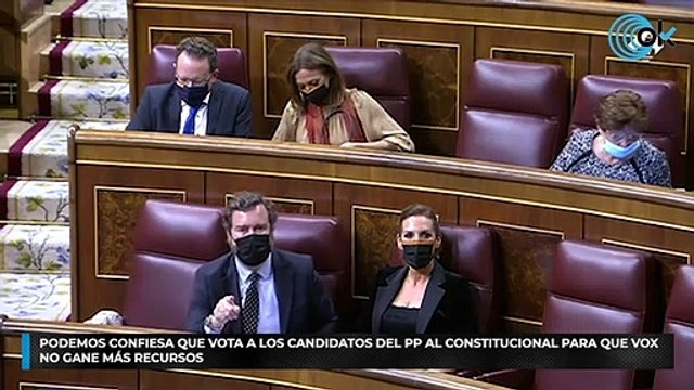 Podemos confiesa que vota a los candidatos del PP al Constitucional para que Vox no gane más recursos