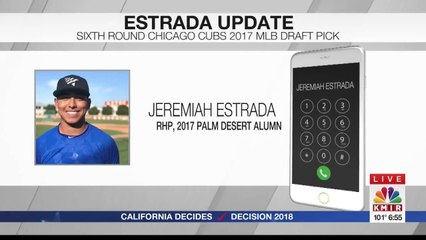 JEREMIAH ESTRADA THROWING TOWARDS SINGLE A WITH CUBS