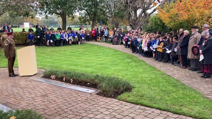 Remembrance Day at Emsworth Memorial Gardens