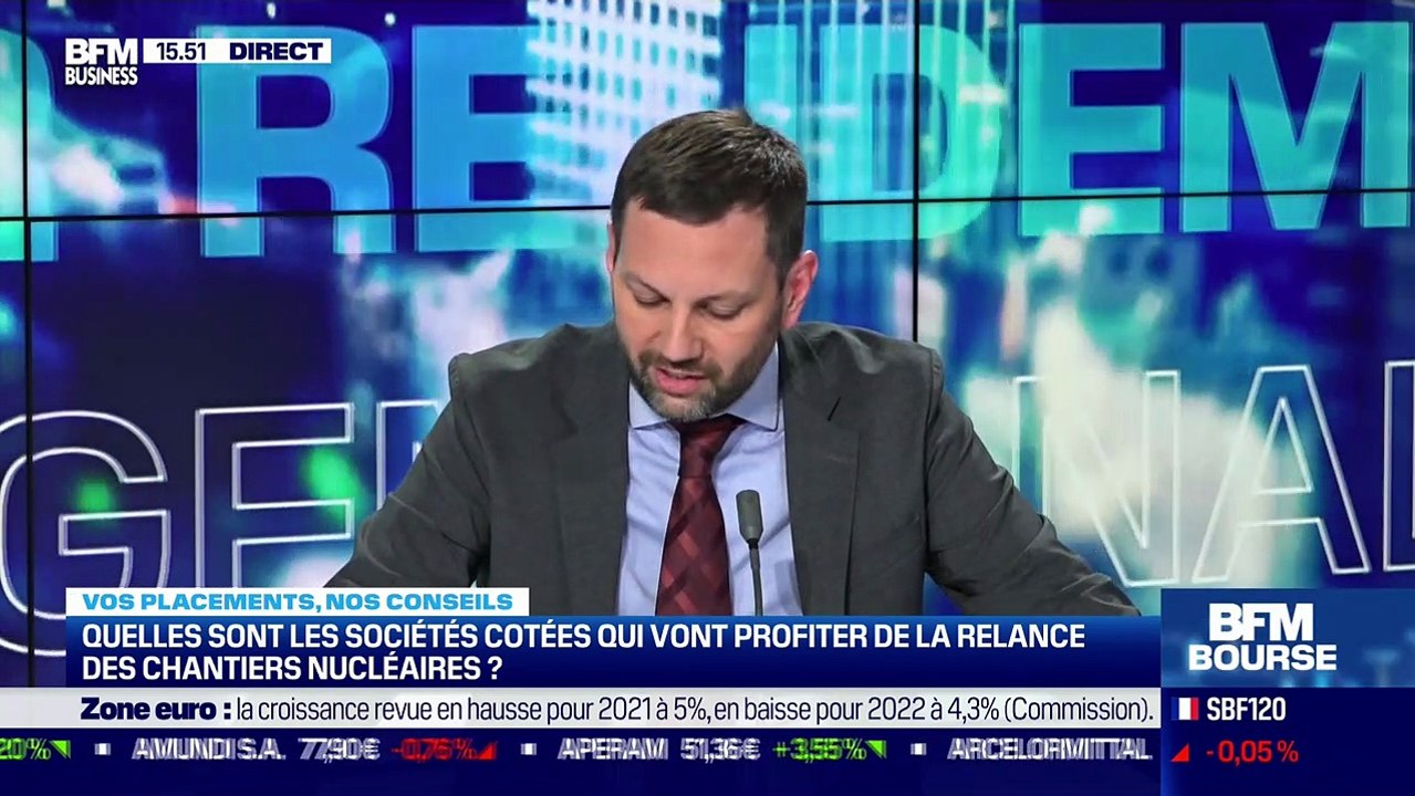 Guillaume Bayre (BFM Bourse) : Quelles sont les sociétés cotées qui vont profiter de la relance des chantiers nucléaires ? - 11/11