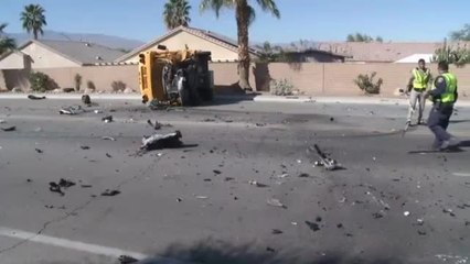 School Bus Collides with Car, Both Drivers Sent to Hospital