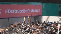 Gobierno de Chile destruye más 13.000 armas de fuego