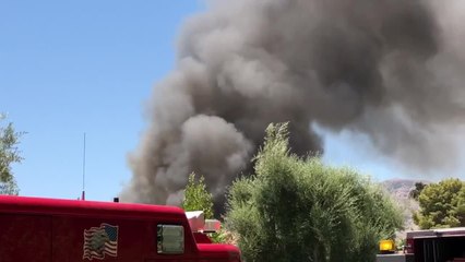 Firefighters Battle Heavily Active Attic Fire in Rancho Mirage
