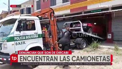 Encuentran en el Plan 3.000 a las camionetas de Dircabi con las que se intervenían bloqueos