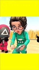 ☂️ SQUID GAME ⚡️ Glass Bridge Challenge  ⚡️ Scary Teacher 3D Funny Game #shorts #1