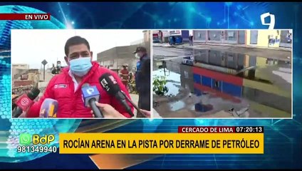 Ministro de Ambiente llegó para atender emergencia por derrame de petróleo de cisterna